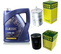 MANN-FILTER Controllo Set 5L MANNOL Classic 10W-40 Per VW Passat Variant 1.8