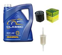 MANN-FILTER Controllo Set 5L MANNOL Classic 10W-40 Per VW Polo 1.0 Cat 1.3