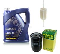 MANN-FILTER Controllo Set 5L MANNOL Classic 10W-40 Per VW Polo Coupe 1.3 G40