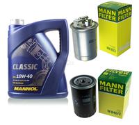 MANN-FILTER Controllo Set 5L MANNOL Classic 10W-40 Per VW Polo Variant 1.9