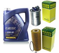 MANN-FILTER Controllo Set 5L MANNOL Classic 10W-40 Per VW Sharan 1.9 TDI