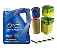 MANN-FILTER Controllo Set 5L MANNOL Defender 10W-40 Per Peugeot 306