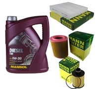 MANN-FILTER Controllo Set 5L MANNOL Diesel TDI 5W-30 Per Alfa Romeo Spider
