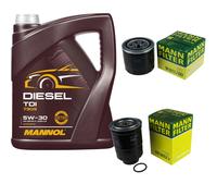 MANN-FILTER Controllo Set 5L MANNOL Diesel TDI 5W-30 Per Mazda 6 Kombi 2.2
