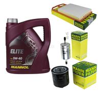 Mann-Filter Controllo Set 5L mannol Elite 5W-40 per VW Lupo 1.4 16V Polo