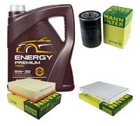 MANN-FILTER Controllo Set 5L MANNOL Energy Premium 5W-30 Per Audi A6 1.8 T