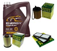MANN-FILTER Controllo Set 5L MANNOL Energy Premium 5W-30 Per Mazda 3 1.6