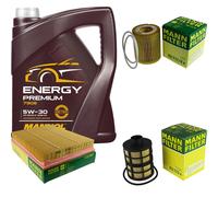 MANN-FILTER Controllo Set 5L MANNOL Energy Premium 5W-30 Per Opel Vectra C