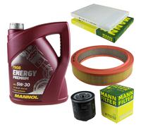 MANN-FILTER Controllo Set 5L MANNOL Energy Premium 5W-30 Per VW Golf III 1.4