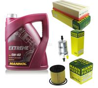 MANN-FILTER Controllo Set 5L MANNOL Extreme 5W-40 Per VW Touran 1.4 TSI Golf