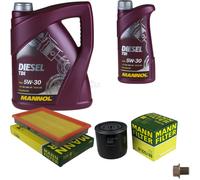 MANN-FILTER Controllo Set 6 L MANNOL Diesel TDI 5W-30 Per Nissan X-Trail