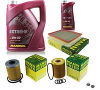 MANN-FILTER Controllo Set 6 L MANNOL Extreme 5W-40 Per Opel Astra H Caravan