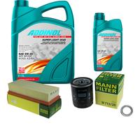 MANN-FILTER Controllo Set 6L ADDINOL 0540 SUPER LIGHT 5W-40 Per MG ZR