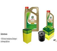 MANN-FILTER Controllo Set 6L CASTROL 5W-30 Per Suzuki Vitara Cabrio ET TA