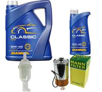 MANN-FILTER Controllo Set 6L MANNOL Classic 10W-40 Per Mercedes-Benz Saloon