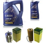MANN-FILTER Controllo Set 6L MANNOL Classic 10W-40 Per Mercedes-Benz SLK 200