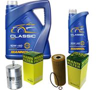 MANN-FILTER Controllo Set 6L MANNOL Classic 10W-40 Per Mercedes C-Klasse