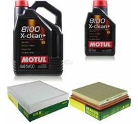 Mann-Filter Controllo Set 6L Motul 8100 x-Pulire+5W-30 per Il VW Polo