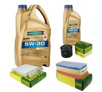 MANN-FILTER Controllo Set 6L RAVENOL SMP 5W-30 per Dacia Duster