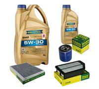 MANN-FILTER Controllo Set 6L Ravenol SMP 5W-30 per KIA Carens IV