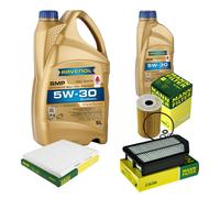 MANN-FILTER Controllo Set 6L RAVENOL SMP 5W-30 per KIA Carens IV CRDi