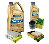 MANN-FILTER Controllo Set 6L RAVENOL SMP 5W-30 per VW Jetta IV 1.6