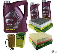 MANN-FILTER Controllo Set 7 L MANNOL Diesel TDI 5W-30 Per Mercedes B-Klasse