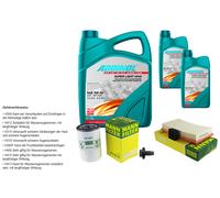 Mann-Filter Controllo Set 7L Addinol 0540 Super Light 5W-40 per Ford Messa