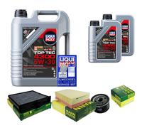 MANN-FILTER Controllo Set 7L Liqui Moly Top Tec 4300 5W-30 Per Renault