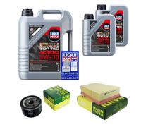 MANN-FILTER Controllo set 7L Liquili Moly Top Tec 4300 5W-30 per Renault