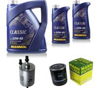 MANN-FILTER Controllo Set 7L MANNOL Classic 10W-40 Per Audi A6 Avant 3.0