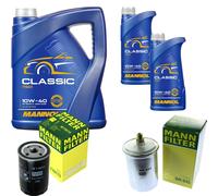 MANN-FILTER Controllo Set 7L MANNOL Classic 10W-40 Per Mercedes-Benz SL 300