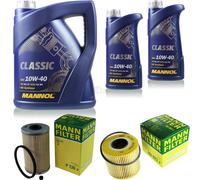 MANN-FILTER Controllo Set 7L MANNOL Classic 10W-40 Per Opel Movano Kasten