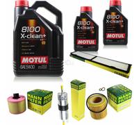 MANN-FILTER Controllo Set 7L Motul 5W-30 Per BMW 3 Serie 325I 330I 325XI