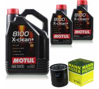 Mann-Filter Controllo Set 7L Motul 8100 x-Pulire+5W-30 per Peugeot 406 di Pausa