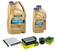 MANN-FILTER Controllo Set 7L RAVENOL SMP 5W-30 per Hyundai i40 CW 2.0 GDi