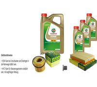 MANN-FILTER Controllo Set 8 L Castrol EDGE 5W-30 LL Per BMW Z4 Coupe 3.0 Si