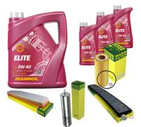 MANN-FILTER Controllo Set 8 L MANNOL 5W-40 Elite Per BMW X3 3.0d xDrive30d