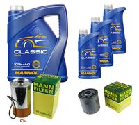 MANN-FILTER Controllo Set 8 L MANNOL Classic 10W-40 per Mercedes-Benz 190 D