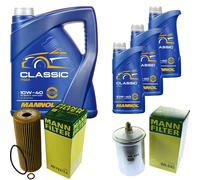 MANN-FILTER Controllo Set 8L MANNOL Classic 10W-40 Per Mercedes-Benz SL 320