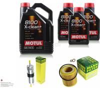 MANN-FILTER Controllo Set 8L Motul 5W-30 Per BMW 3 Serie 325I 330I 335I