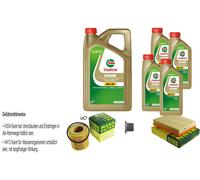 MANN-FILTER Controllo Set 9 L Castrol EDGE 5W-30 LL Per BMW Z4 Coupe 3.0 Si