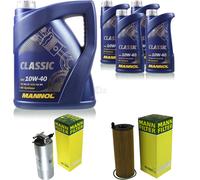 MANN-FILTER Controllo Set 9L MANNOL Classic 10W-40 Per Audi A6 Allroad 3.0