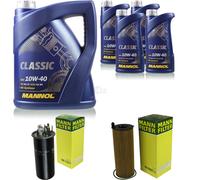MANN-FILTER Controllo Set 9L MANNOL Classic 10W-40 Per Audi A6 Allroad 3.0
