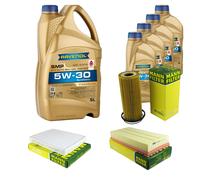 MANN-FILTER Controllo Set 9L RAVENOL SMP 5W-30 per Audi Q7 3.0 TFSI quattro