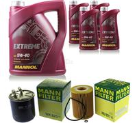 MANN-FILTER Controllo set 9L9L MANNOL estremo 5W-40 per Mercedes-Benz classe M