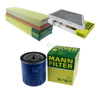 MANN-FILTER Controllo Set Filtri per Peugeot Specchio Braccio Corto 206