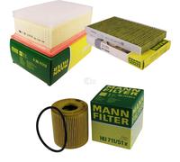 MANN-FILTER Controllo Set Filtri per Peugeot Specchio Braccio Corto 307