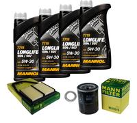 Mann-Filter Controllo Set mannol 4L Longlife 5W-30 per Honda Civic