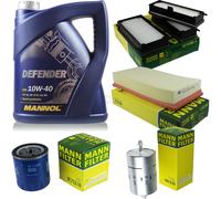 MANN-FILTER Controllo Set MANNOL 5L Defender 10W-40 Per Peugeot 806 2.0